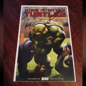 Teenage Mutant Ninja Turtles NYCC Lim To 500 Signed By Marat Mychaels+COA Comic